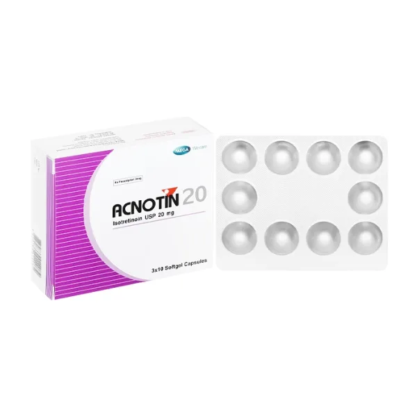 Acnotin 20mg Mega We care 3 vỉ x 10 viên