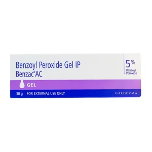 Benzoyl Peroxide Gel IP 5% Bezac AC Gel 30g