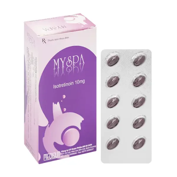 Myspa 10mg Medisun 3 vỉ x 10 viên