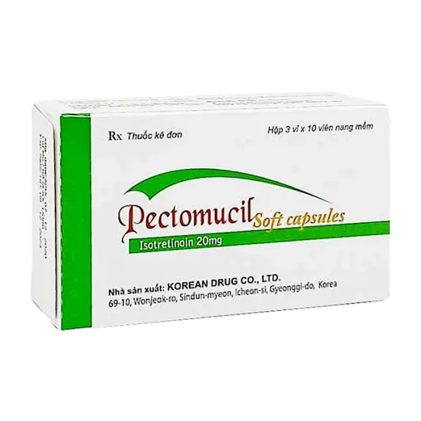 Pectomucil Soft Capsule 20mg 3 vỉ x 10 viên