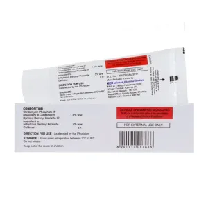 Clindamycin & Benzoyl Peroxide Gel Peroclin 5% 15g