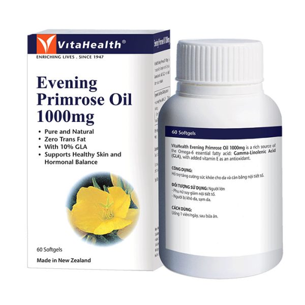 VitaHealth Evening Primrose Oil 1000mg 60 viên