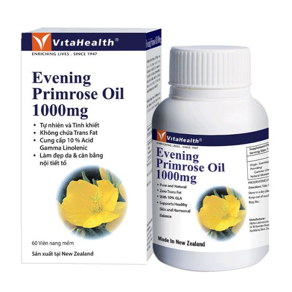 VitaHealth Evening Primrose Oil 1000mg 60 viên