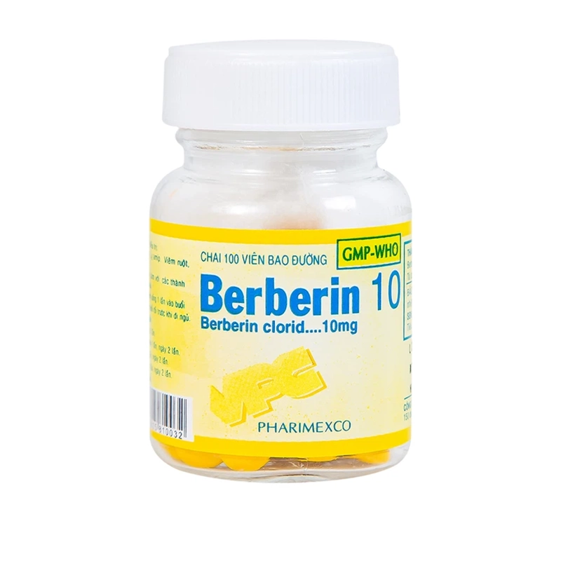 Berberin 10mg Pharimexco 100 viên