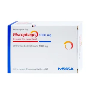 Thuốc Glucophage 1000mg Merck - Điều trị đái tháo đường típ 2 (30 viên)