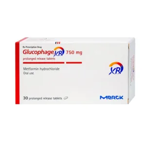 Thuốc Glucophage XR 750mg Merck - Điều trị tiểu đường típ 2 (30 viên)