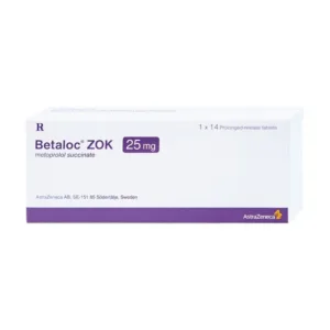Thuốc Betaloc Zok 25mg - Điều trị tăng huyết áp (14 viên)