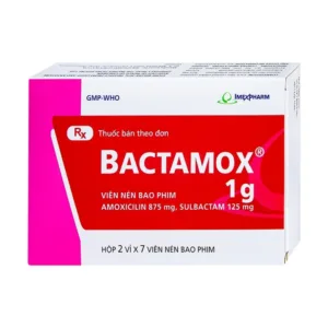 Thuốc Bactamox 1g - Điều trị nhiễm khuẩn (14 viên)