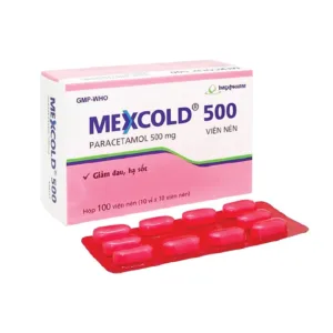 Thuốc Mexcold 500 Imexpharm - Điều trị giảm đau, hạ sốt (100 viên)