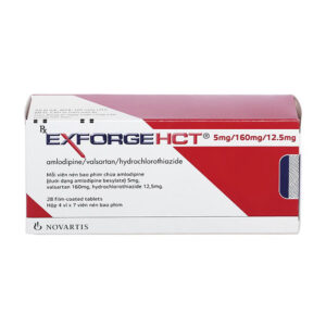Thuốc Exforge HCT 5mg/160mg/12.5mg Novartis– Điều trị tăng huyết áp (28 viên)