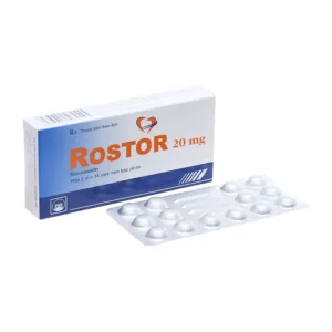 Thuốc Rostor 20mg - Điều trị tăng cholesterol máu (28 viên)